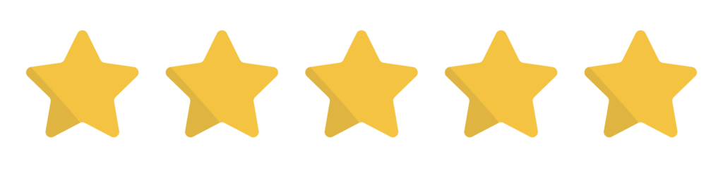 5 yellow stars