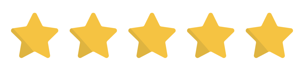 5 yellow stars